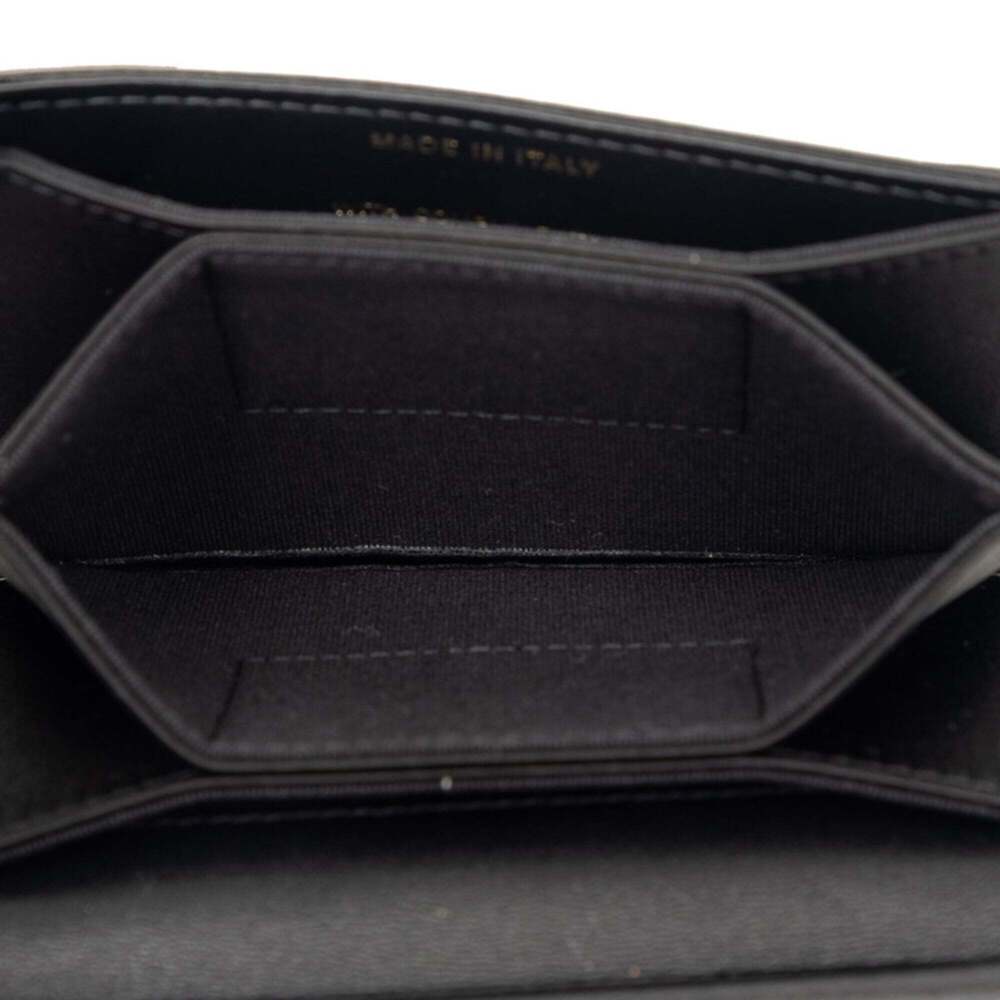 CHANEL Black Leather Logo Wallet - Picture 4 of 7